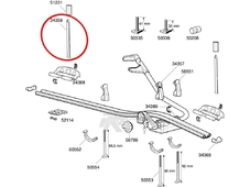 Thule Запчасть 34358 ремень фиксации колеса (Thule велокрепление ProRide 591)