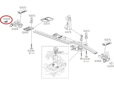 Thule Запчасть 52669 торцевая заглушка для (Thule велокрепление 598)