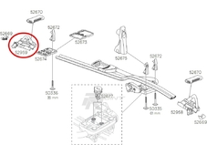 Thule Запчасть 52959 задняя площадка крепления колеса (Thule велокрепление 598 )