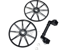 TKI Комплект установки колёс 9-Spoke 9'' для POLARIS ось смещения 1 INCH/2 WHEEL в комплекте (черный) в Челябинске