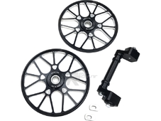 TKI Комплект установки колёс Jenni 9'' для  POLARIS ось смещения 1 INCH/2 WHEEL в комплекте (черный) в Челябинске