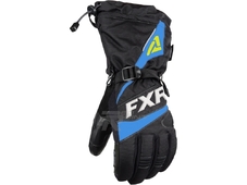 FXR Перчатки Fuel утепленные Black/Blue/HiVis (Размер 2XL) в Челябинске