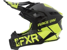 FXR Шлем Helium Carbon Race Div Black/HiVis (размер M)