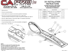 SLP Starting Line Products Лыжи MoHawk комплект с крюками и коньками (красные)